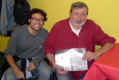 Con Francesco Guccini dopo un concerto